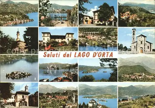 Lago d`Orta Kirche Stadtansicht Kat. Italien