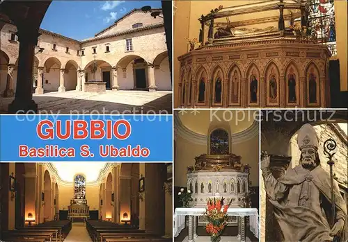 Gubbio Basilika von Sankt Ubaldo Kat. Italien