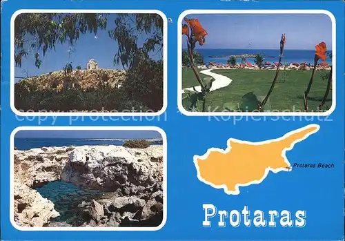 Protaras Cyprus Zypern Strand  Kat. Zypern