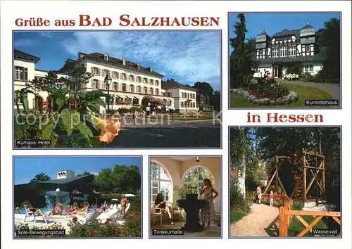 Bad Salzhausen Kurmittelhaus Wasserrad Kurhaus Hotel Kat. Nidda