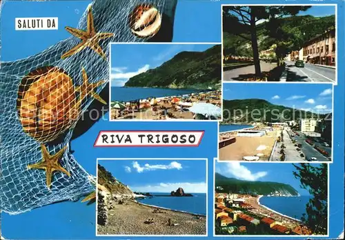 Riva Trigoso Strand Bucht Promenade Kat. Sestri Levante