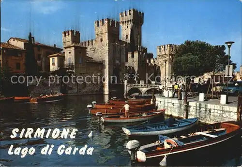 Sirmione Lago di Garda Schloss Kat. Italien