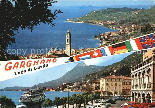 Gargnano Lago di Garda Promenade und Gesamtasnicht Kat. Italien