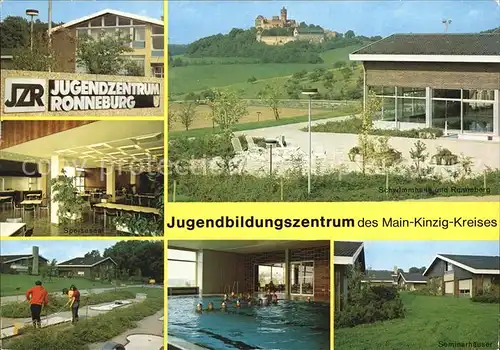 Ronneburg Hessen Jugenbildungszentrum Minigolf Schwimmhalle Burg Kat. Ronneburg