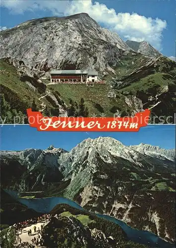 Jenner Berchtesgaden Berggaststaette Hohes Brett Koenigssee Steinernes Meer Watzmann Kat. Berchtesgaden