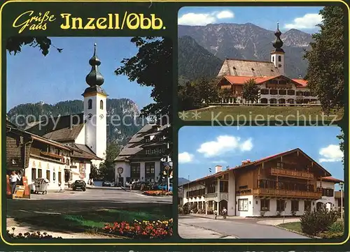 Inzell Bauernhaus Kirche Kat. Inzell