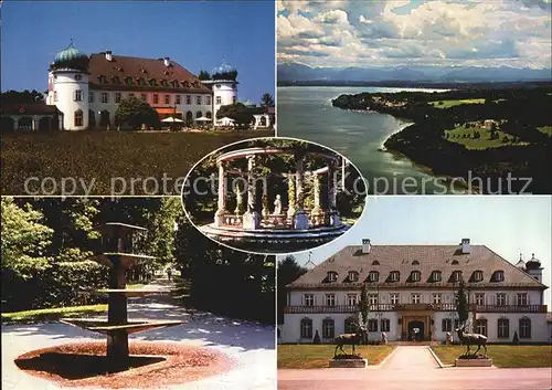 Hoehenried Starnberger See Schloss Brunnen Pavillon Kat. Bernried