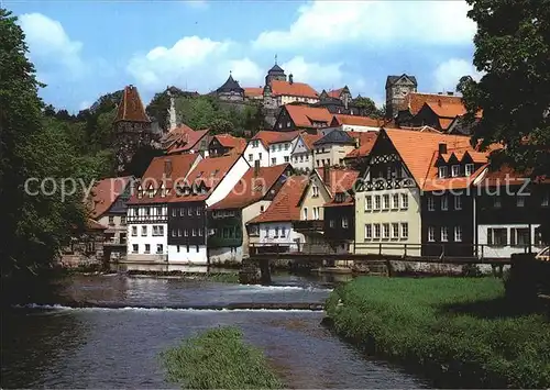 Kronach Oberfranken Teilansicht mit Burg Kat. Kronach