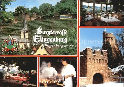 Klingenberg Main Cafe Restaurant Burgterrasse Clingenburg Kat. Klingenberg a.Main