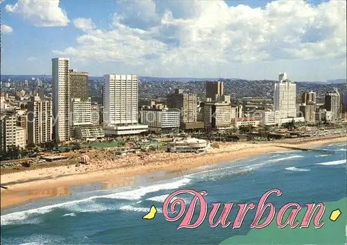 Durban South Africa Fliegeraufnahme Strand Kat. Durban
