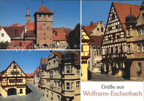 Wolframs Eschenbach Fachwerkhaus Turm Sparkasse Kat. Wolframs Eschenbach