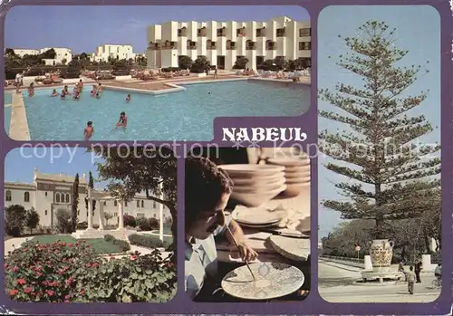 Nabeul Hotel les Pyramides Pool Garten Toepfer Kat. Tunesien