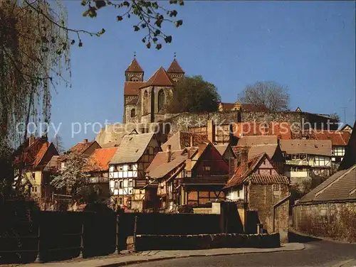 Quedlinburg Schlossberg mit Stiftskirche Kat. Quedlinburg