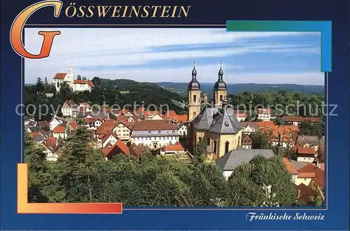 Goessweinstein Gesamtansicht mit Kirche Kat. Goessweinstein