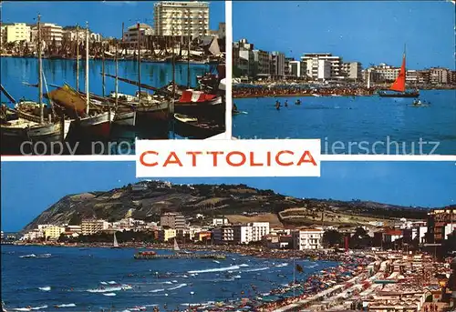 Cattolica Strand Hafen  Kat. Cattolica