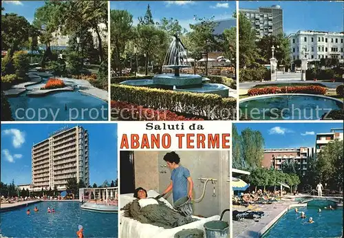 Abano Terme Kuranlagen Brunnen Thermalbaeder Kat. Abano Terme