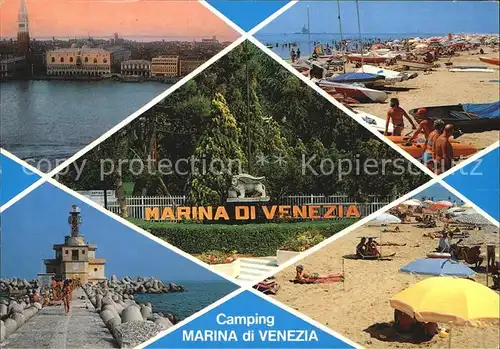 Punta Sabbioni Camping Marina di Venezia Strand Pool Leuchtturm Venedig Kat. Venezia Venedig