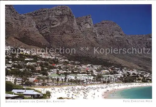 Kapstadt Strand Camps Bay Kat. Suedafrika