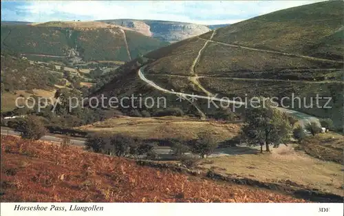 Llangollen Horseshoe Pass Landscape Kat. Denbighshire