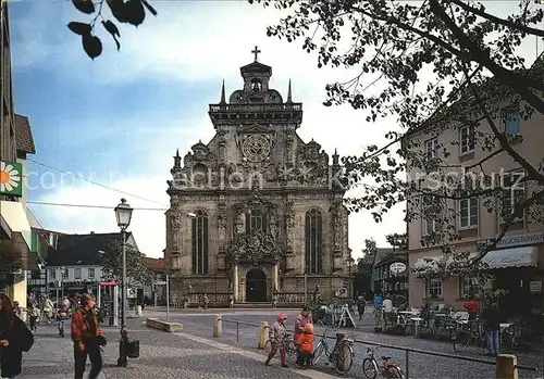 Bueckeburg Fussgaengerzone Lange Strasse Stadtkirche Kat. Bueckeburg