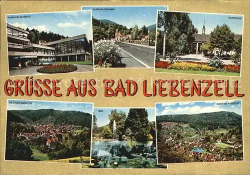 Bad Liebenzell Paracelsusbad Kurhausdamm Kurhaus See Seerosen Gesamtansicht Kat. Bad Liebenzell