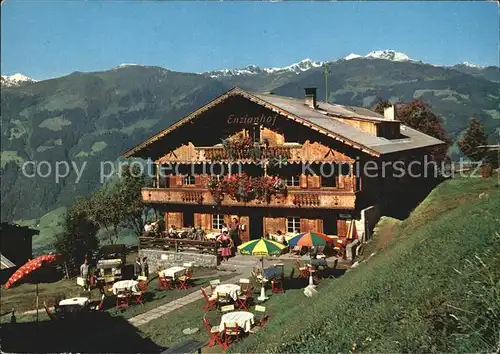 Zell Ziller Tirol Alpengasthof Enzianhof Alpenpanorama Kat. Zell am Ziller