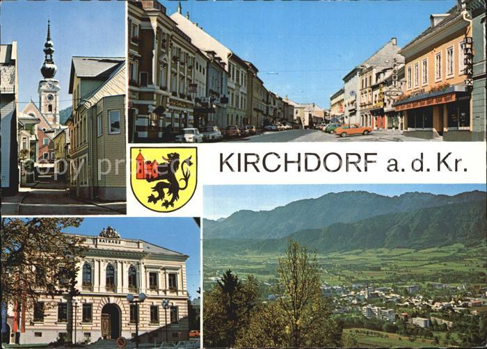 Kirchdorf Krems Teilansichten Rathaus Strassenpartie Kat. Kirchdorf an der Krems Nr. kf85837