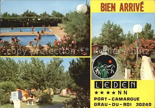 Le Grau du Roi Gard Hotel Eden Port Camargue Camping Swimming Pool Kat. Le Grau du Roi