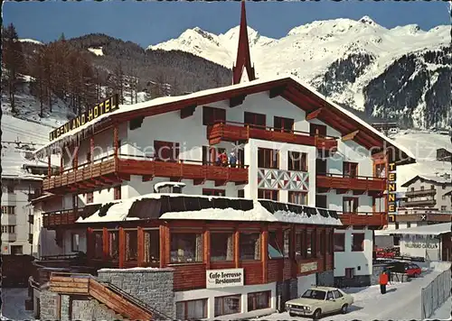 Soelden oetztal Hotel Restaurant Alpenland Wintersportplatz Alpen Kat. Soelden