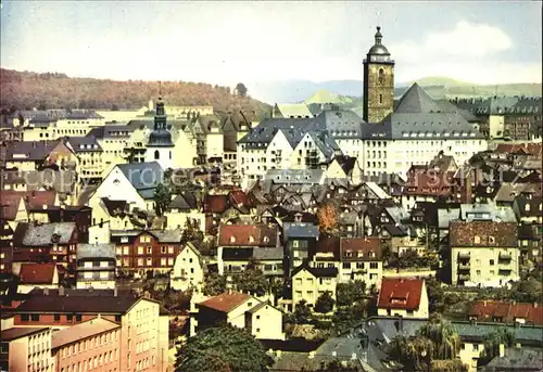 Siegen Westfalen Blick zur Oberstadt Kirche Kat. Siegen