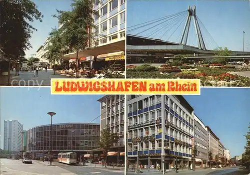 Ludwigshafen Rhein Fussgaengerzone Bismarckstrasse Ludwigstrasse Hauptbahnhof Berlinerplatz Kat. Ludwigshafen am Rhein
