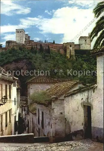 Granada Andalucia Alhambra vista desde el Albaicin Kat. Granada