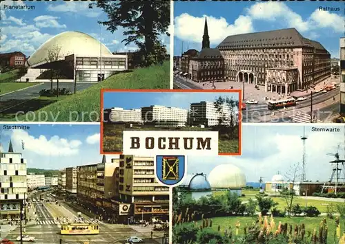 Bochum Planetarium Rathaus Sternwarte Stadtmitte Kat. Bochum