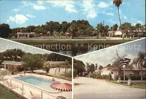 Tarpon Springs Gulf Manor Motel Swimming Pool Kat. Tarpon Springs