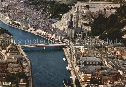 Dinant Wallonie Maas Bruecke Kathedrale Festung Fliegeraufnahme Kat. Dinant