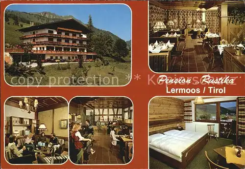 Lermoos Tirol Pension Rustika Hotel Restaurant Kat. Lermoos