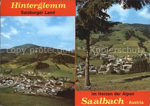 Saalbach Hinterglemm Panorama Glemmtal Kat. Saalbach Hinterglemm
