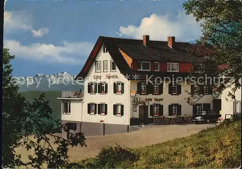 Endenburg Gasthaus Cafe Pension Alpenblick Kat. Steinen