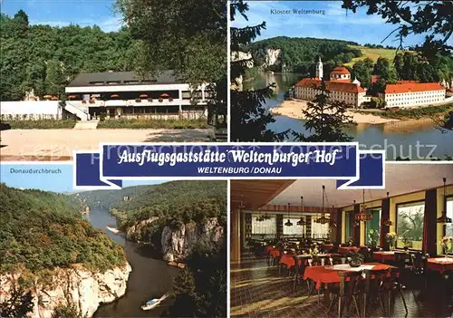 Weltenburg Kelheim Restaurant Cafe Weltenburger Hof Kat. Kelheim