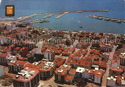 Cambrils Fliegeraufnahme mit Hafen Kat. Costa Dorada