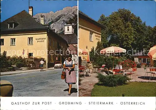 Groebming Steiermark Gasthaus Zur Post Kat. Groebming