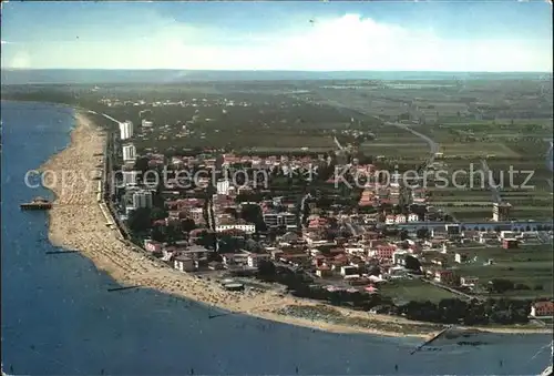 Lignano Sabbiadoro Fliegeraufnahme Strandpartie Kat. Lignano