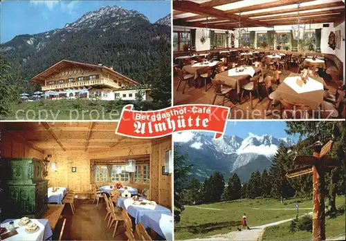 Garmisch Partenkirchen Berggasthof Cafe Almhuette Kat. Garmisch Partenkirchen