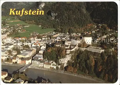Kufstein Tirol Fliegeraufnahme Partie am Inn Kat. Kufstein