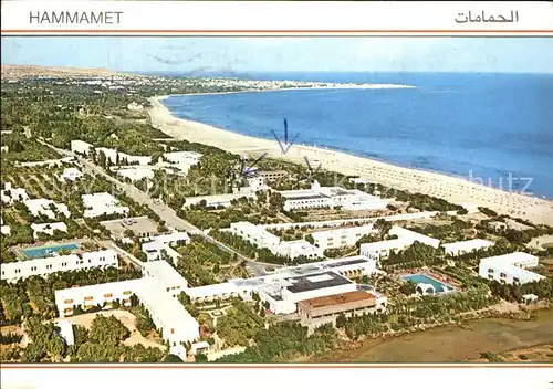 Hammamet Fliegeraufnahme Hotels am Strand Kat. Tunesien