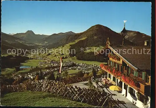 Kirchberg Tirol Blick vom Filzerhof Kat. Kirchberg in Tirol