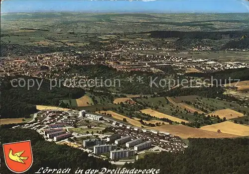 Loerrach Fliegeraufnahme  Kat. Loerrach