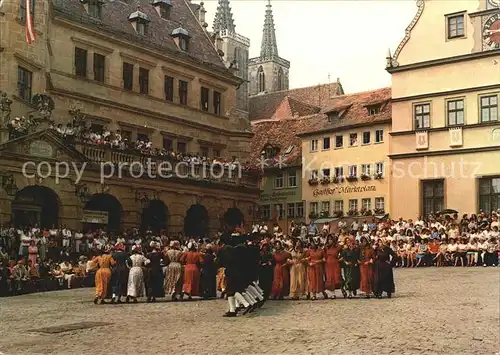 Rothenburg Tauber historischer Schaefertanz Kat. Rothenburg ob der Tauber