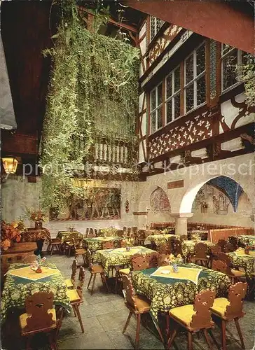 Rothenburg Tauber Baumeisterhaus Cafe Restaurant Konditorei Kat. Rothenburg ob der Tauber