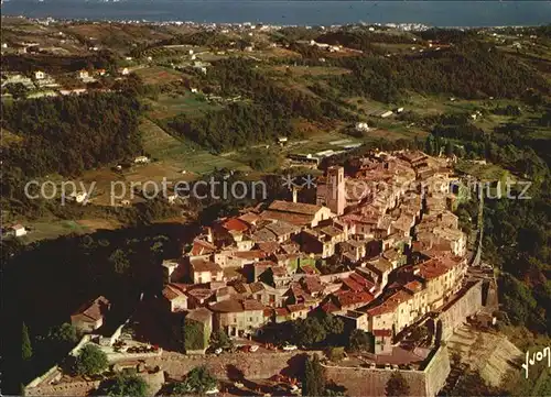 Saint Paul Alpes Maritimes Vue generale vers la Cote Vu du ciel par Alain Perceval Kat. Saint Paul